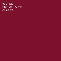#7D112C - Claret Color Image