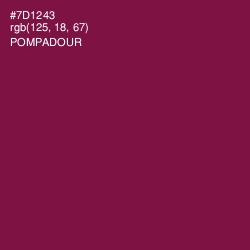 #7D1243 - Pompadour Color Image