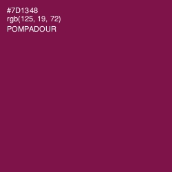 #7D1348 - Pompadour Color Image