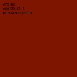 #7D1501 - Kenyan Copper Color Image