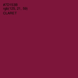 #7D153B - Claret Color Image