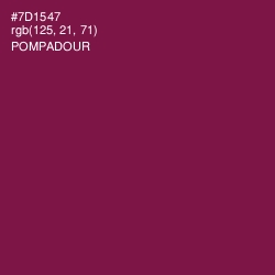 #7D1547 - Pompadour Color Image