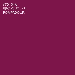 #7D154A - Pompadour Color Image