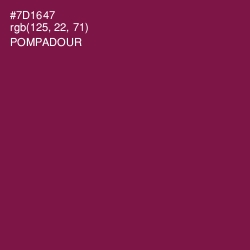 #7D1647 - Pompadour Color Image