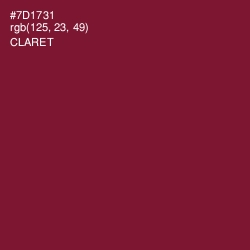 #7D1731 - Claret Color Image