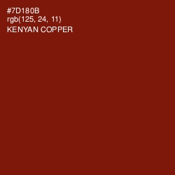 #7D180B - Kenyan Copper Color Image