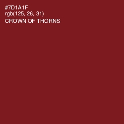 #7D1A1F - Crown of Thorns Color Image