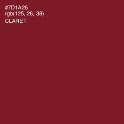 #7D1A26 - Claret Color Image