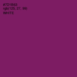 #7D1B63 - Finn Color Image
