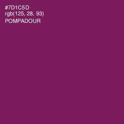 #7D1C5D - Pompadour Color Image