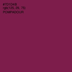 #7D1D4B - Pompadour Color Image