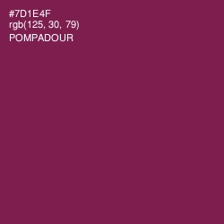 #7D1E4F - Pompadour Color Image