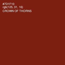 #7D1F10 - Crown of Thorns Color Image
