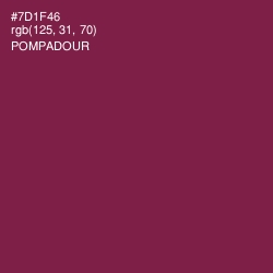 #7D1F46 - Pompadour Color Image