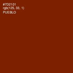 #7D2101 - Pueblo Color Image