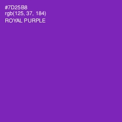#7D25B8 - Royal Purple Color Image