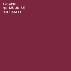 #7D263F - Buccaneer Color Image