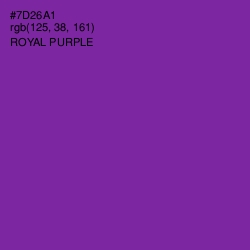 #7D26A1 - Royal Purple Color Image