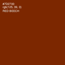 #7D2700 - Red Beech Color Image