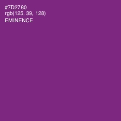 #7D2780 - Eminence Color Image