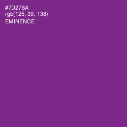 #7D278A - Eminence Color Image