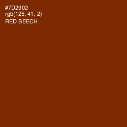 #7D2902 - Red Beech Color Image