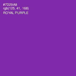 #7D29A8 - Royal Purple Color Image