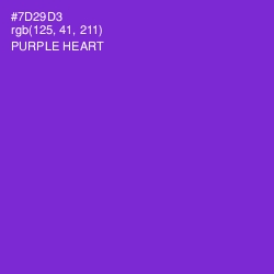 #7D29D3 - Purple Heart Color Image