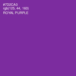#7D2CA0 - Royal Purple Color Image