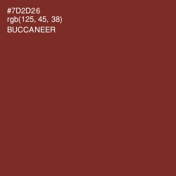 #7D2D26 - Buccaneer Color Image