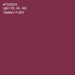 #7D2D45 - Tawny Port Color Image