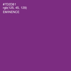 #7D2D81 - Eminence Color Image
