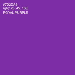 #7D2DA6 - Royal Purple Color Image