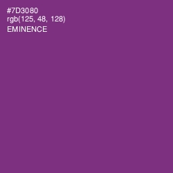 #7D3080 - Eminence Color Image