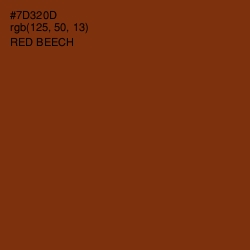 #7D320D - Red Beech Color Image