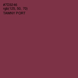 #7D3246 - Tawny Port Color Image