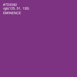 #7D3382 - Eminence Color Image