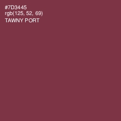 #7D3445 - Tawny Port Color Image