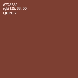 #7D3F32 - Quincy Color Image