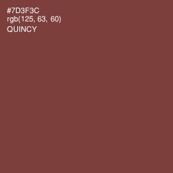#7D3F3C - Quincy Color Image