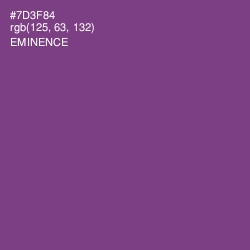 #7D3F84 - Eminence Color Image