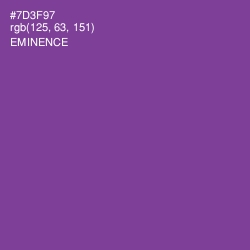 #7D3F97 - Eminence Color Image