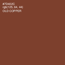 #7D402C - Old Copper Color Image