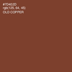 #7D402D - Old Copper Color Image
