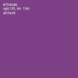 #7D4086 - Affair Color Image