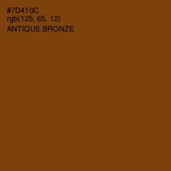 #7D410C - Antique Bronze Color Image