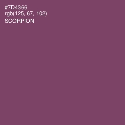 #7D4366 - Scorpion Color Image