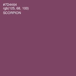 #7D4464 - Scorpion Color Image