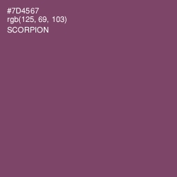 #7D4567 - Scorpion Color Image