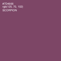 #7D4666 - Scorpion Color Image
